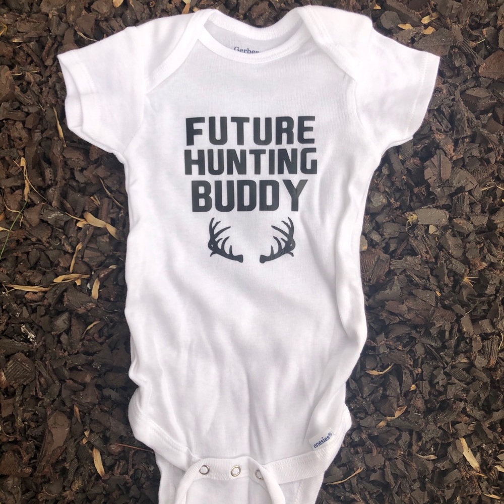 Gerber 6-9 month white onesies.